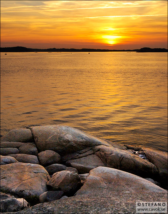 Solnedgång vid Saltholmen - Nikon D200 / Nikkor 18-35 mm