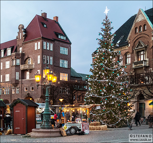 Jul på Stortorget i Lund